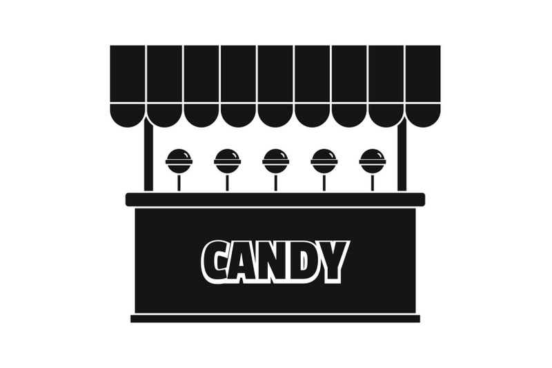 candy-selling-icon-simple-style