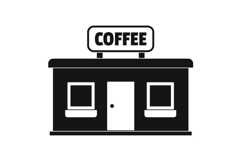 coffee-shop-icon-simple-style