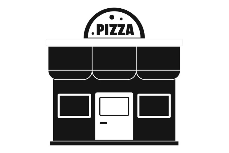 pizza-shop-icon-simple-style
