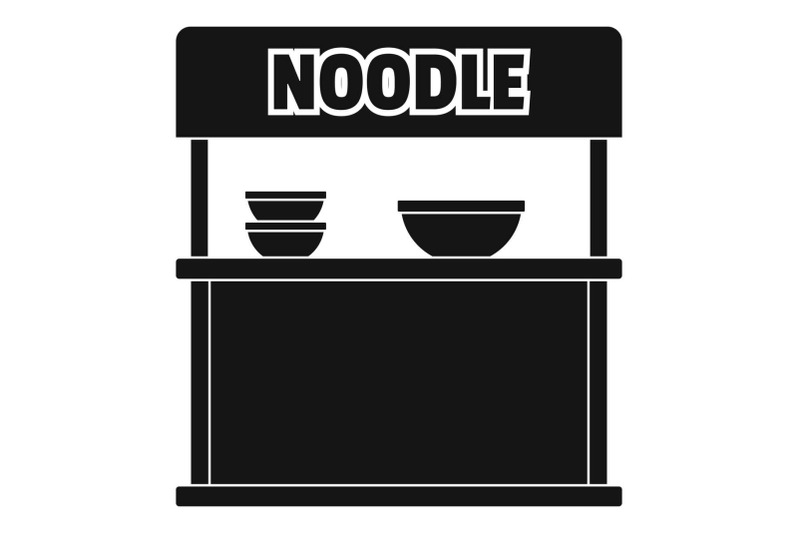 noodle-selling-icon-simple-style