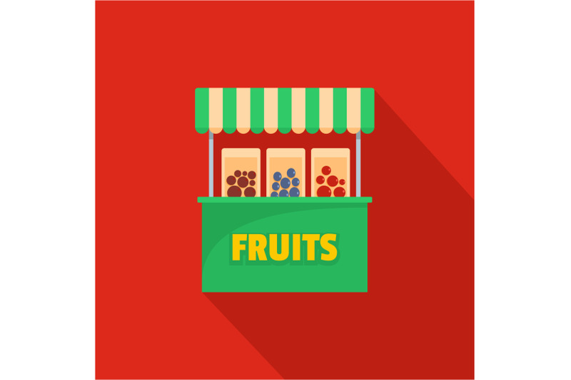 fruits-selling-icon-flat-style