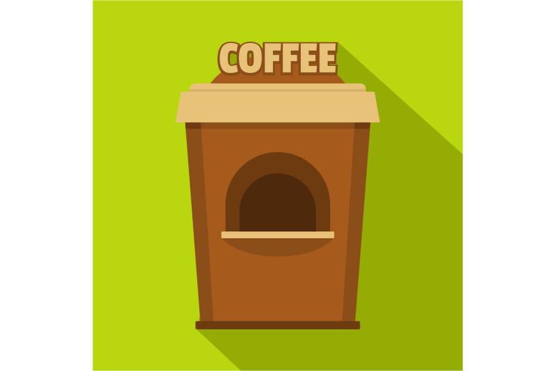 coffee-selling-icon-flat-style