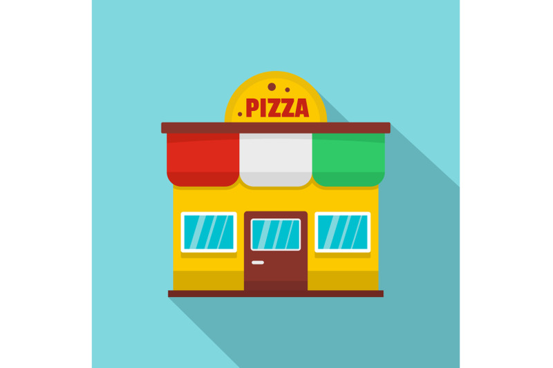 pizza-shop-icon-flat-style