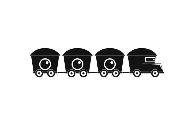 train-with-cargo-icon-simple-style