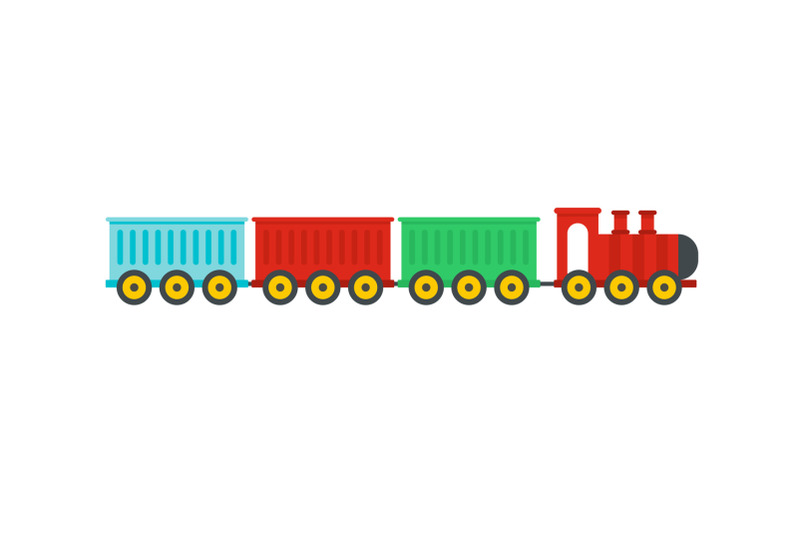 sedentary-train-icon-flat-style