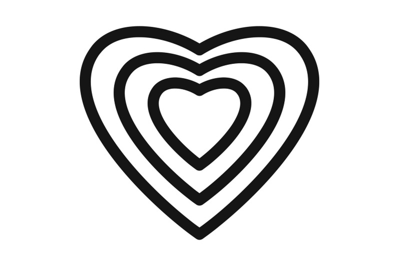 human-heart-icon-simple-style