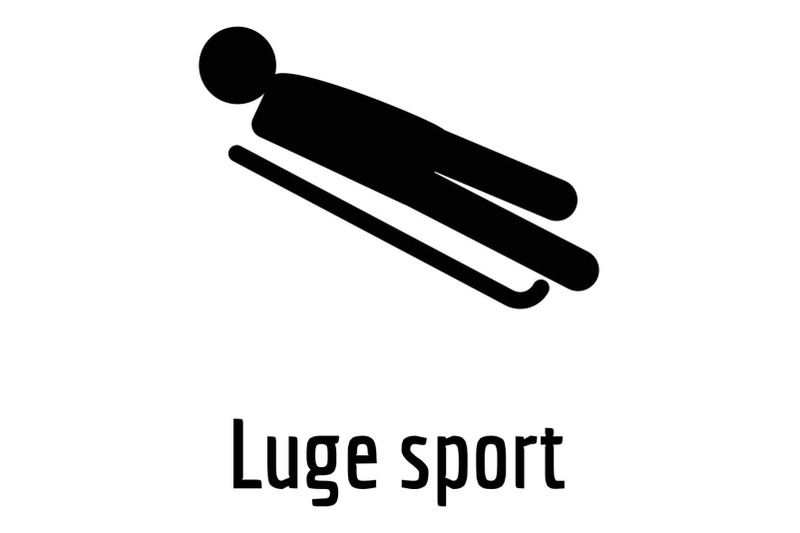 luge-sport-icon-simple-style