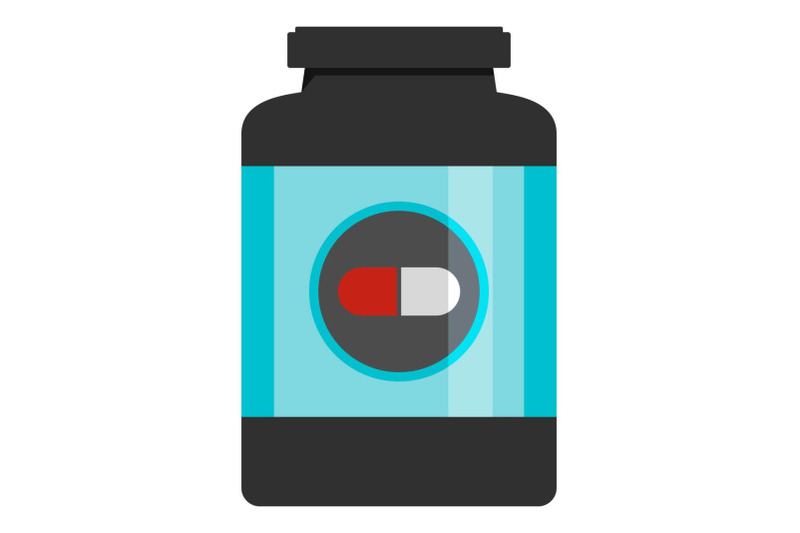 protein-capsules-icon-flat-style