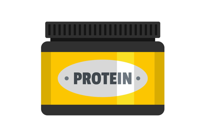 protein-packing-icon-flat-style