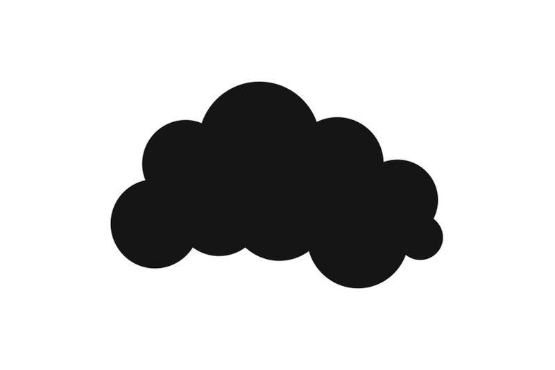 night-cloud-icon-simple-style