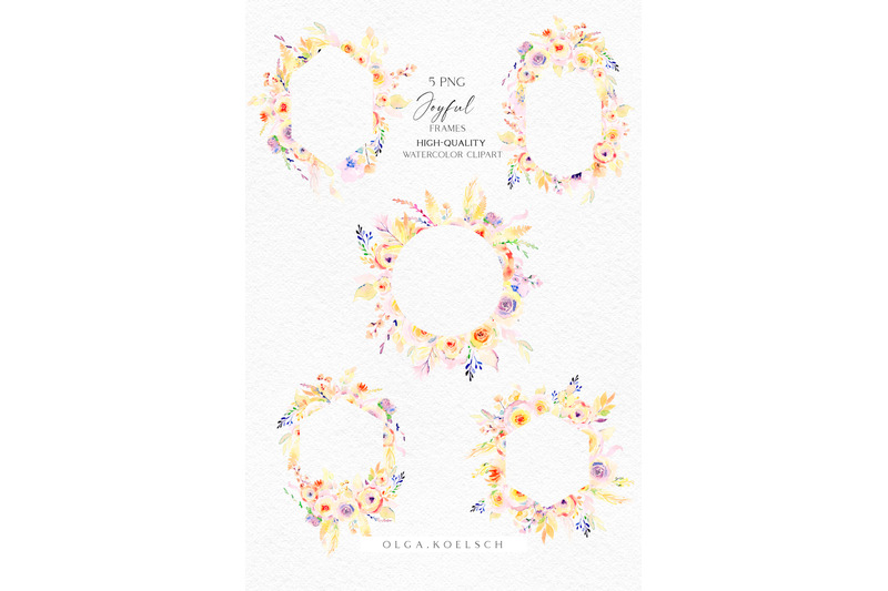yellow-flowers-watercolor-clip-art-boho-roses-frames-clip-art