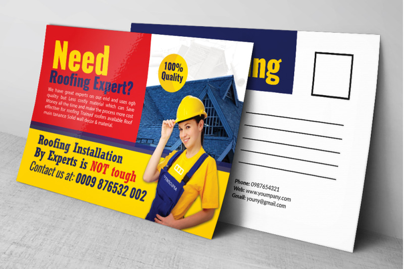 roofing-experts-postcard-template