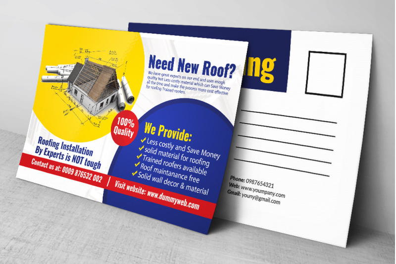 roof-installation-postcard-template
