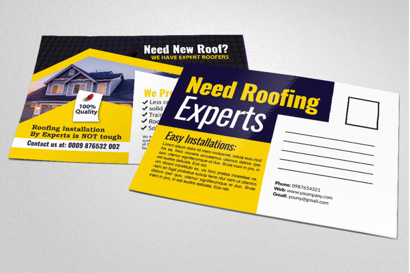 roof-repair-service-postcard-template