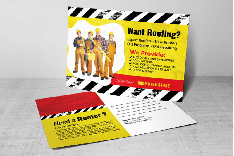 roofing-service-provider-postcard-psd