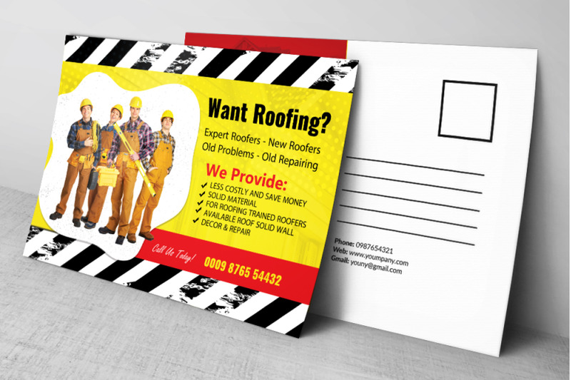 roofing-service-provider-postcard-psd