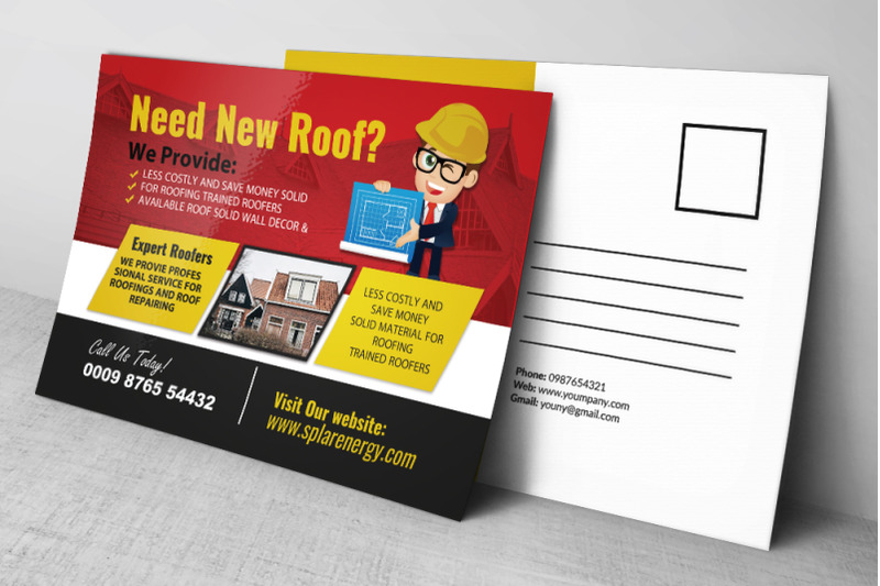 roof-repair-service-postcard-template