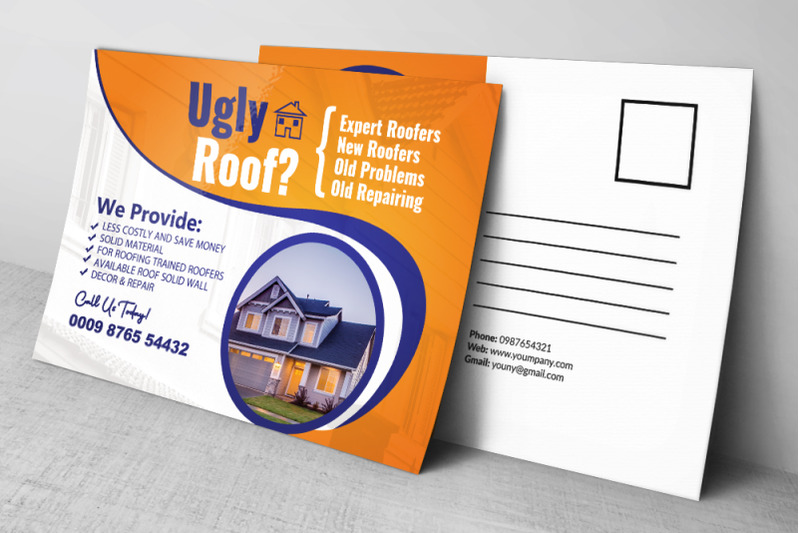 house-roofing-service-postcard-template