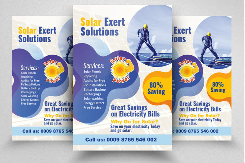 solar-panel-solution-flyer-poster