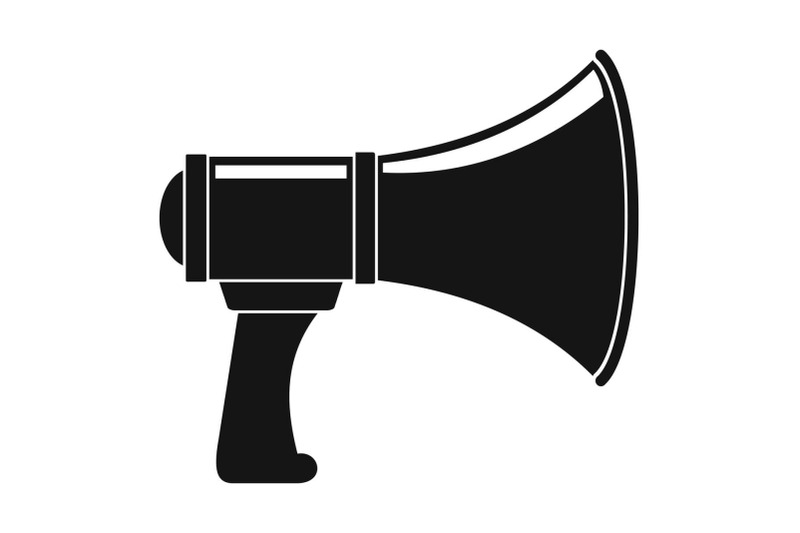 noise-of-megaphone-icon-simple-style