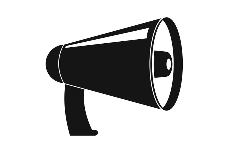 old-megaphone-icon-simple-style