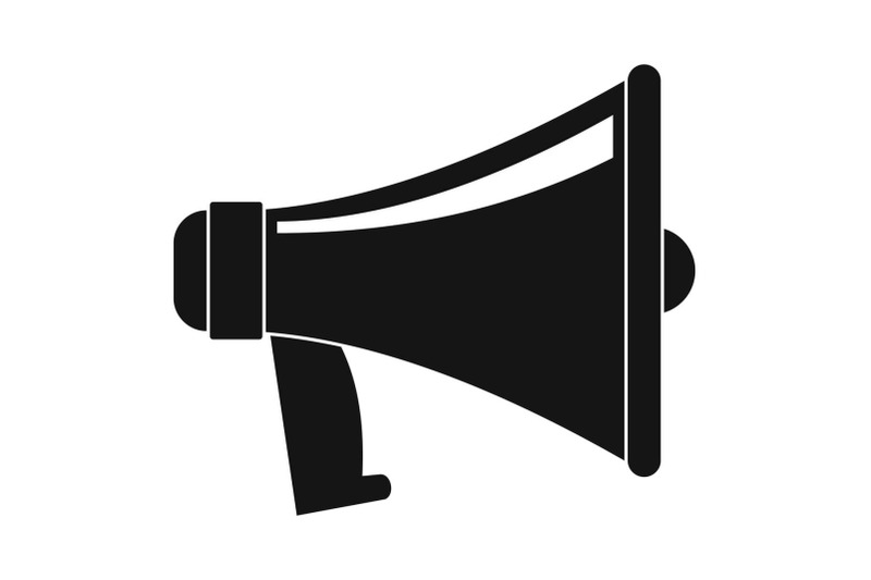 antique-megaphone-icon-simple-style