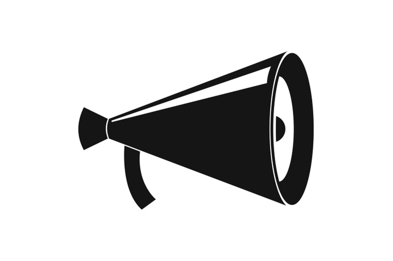 megaphone-with-handle-icon-simple-style