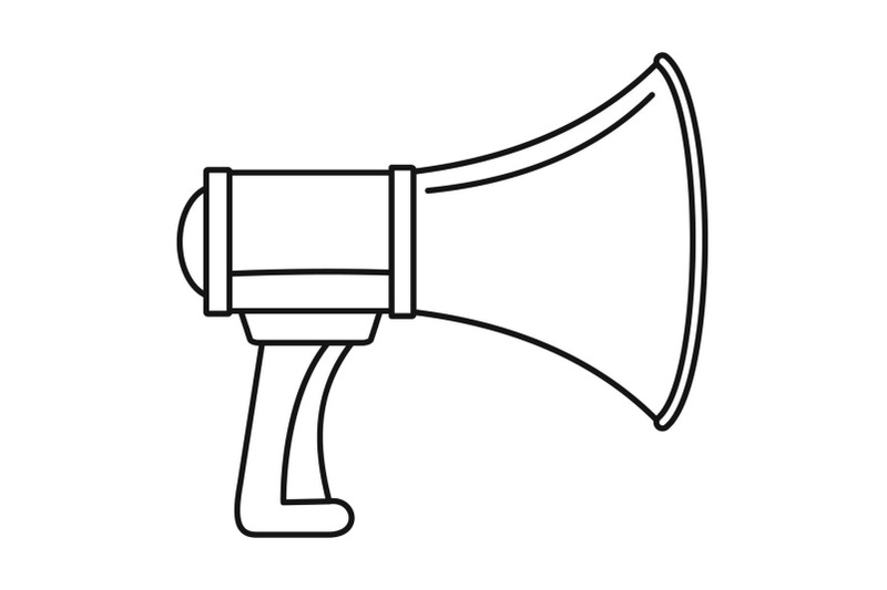 sound-of-megaphone-icon-outline-style