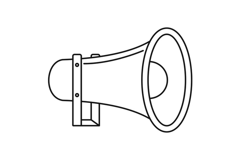 antique-megaphone-icon-outline-style