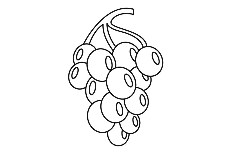 grape-for-wine-icon-outline-style