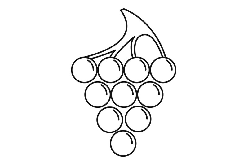 grape-for-restaurant-icon-outline-style