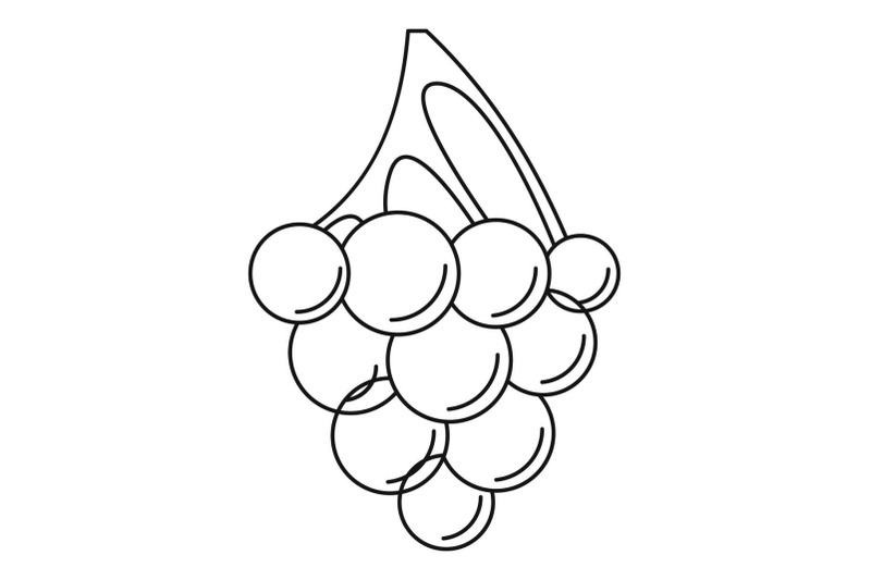 dark-grape-icon-outline-style