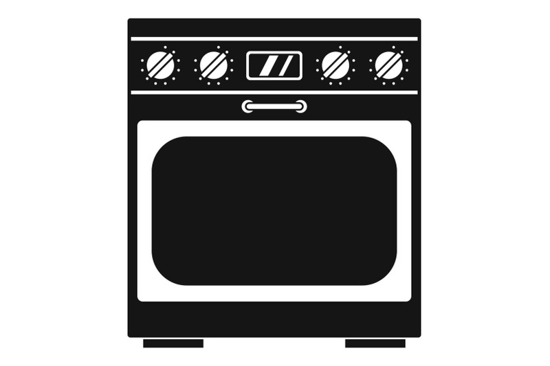 domestic-gas-oven-icon-simple-style