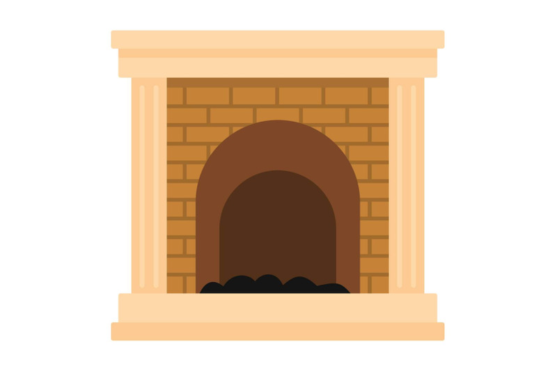 fireplace-for-fire-icon-cartoon-style