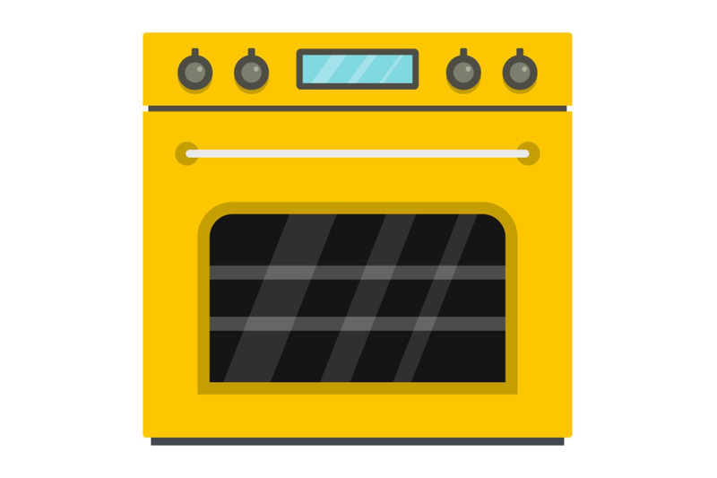big-gas-oven-icon-cartoon-style