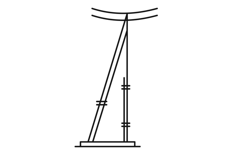 telegraph-pole-icon-outline-style