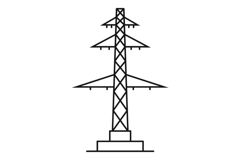 telephone-pole-icon-outline-style