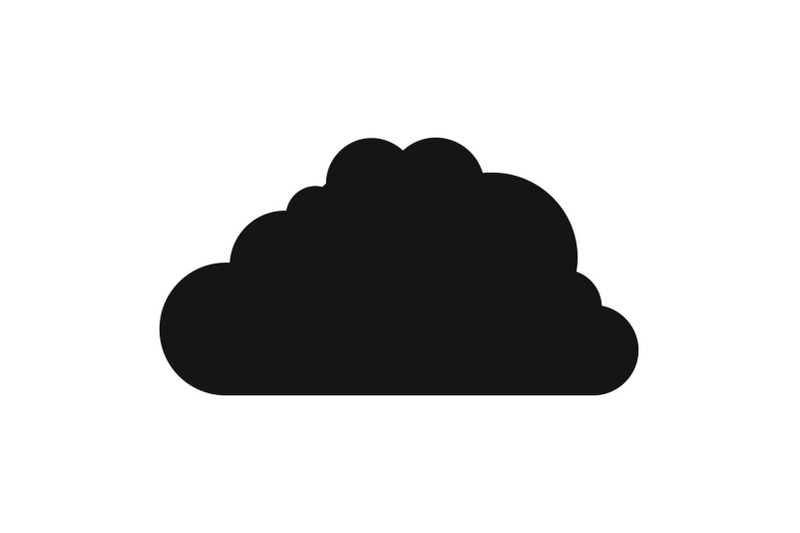 big-cloud-icon-simple-style