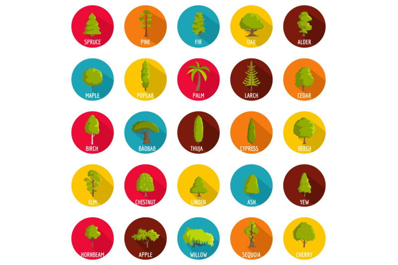 tree-icons-set-flat-style