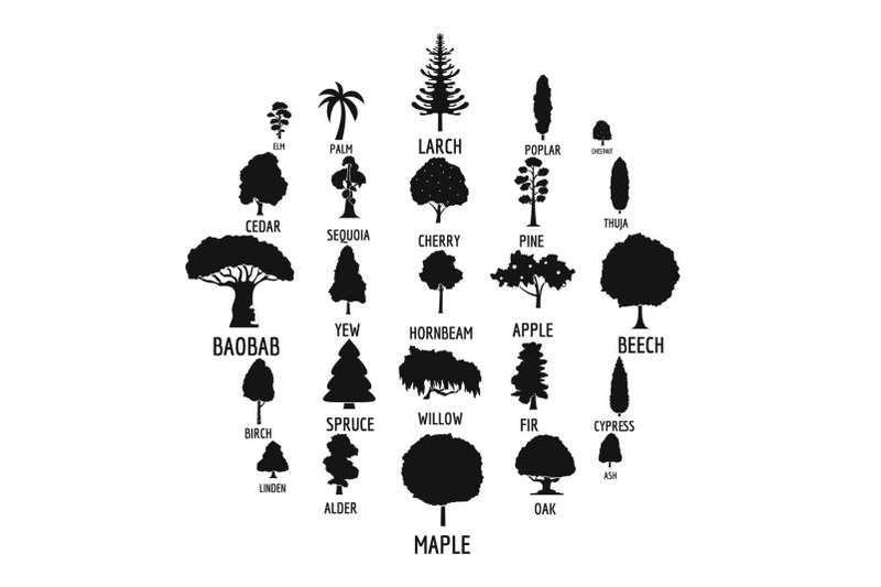 tree-icons-set-simple-style