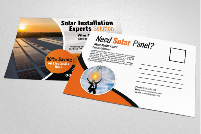 solar-panel-installation-postcard-template