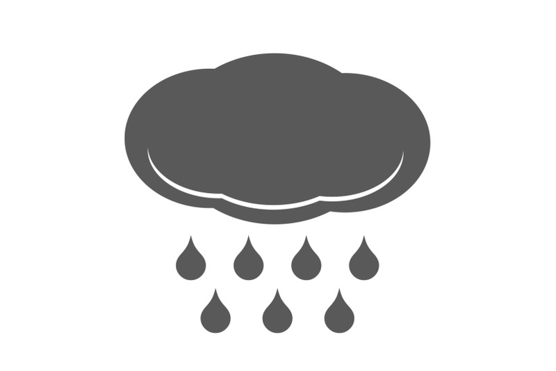 cloud-rain-icon-simple-style