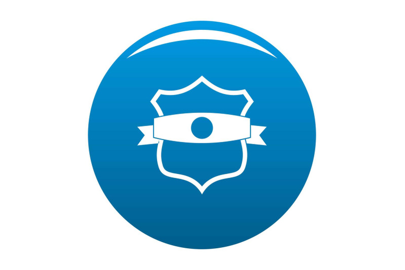 badge-classic-icon-blue-vector