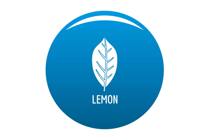 lemon-leaf-icon-blue-vector