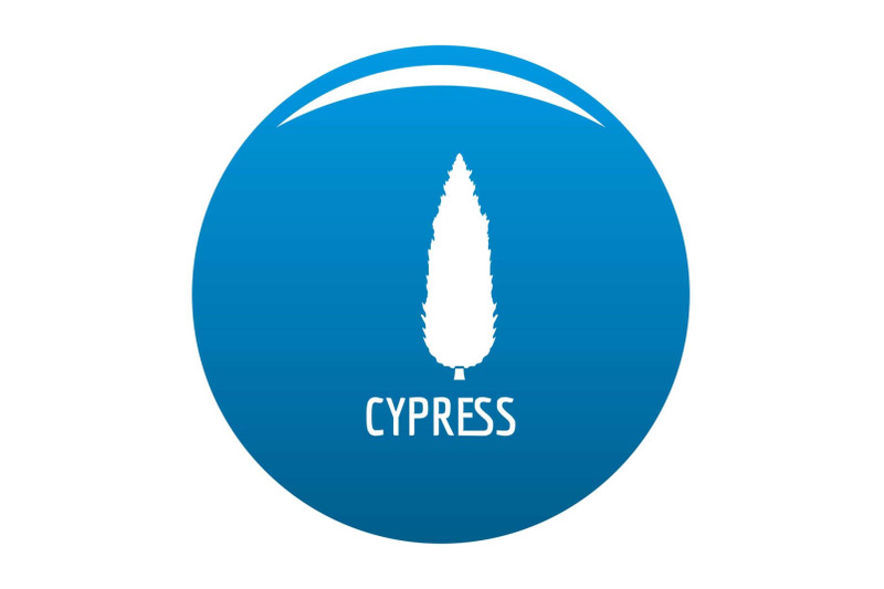 cypress-tree-icon-blue-vector