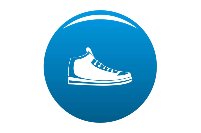 sneakers-icon-blue-vector
