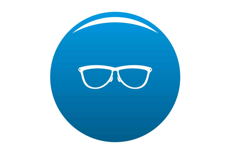 stylish-eyeglasses-icon-blue-vector