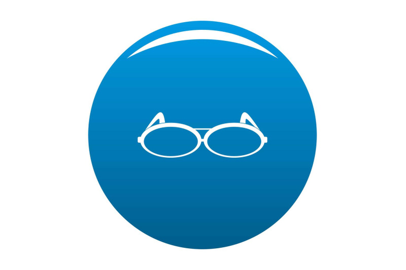 round-eyeglasses-icon-blue-vector