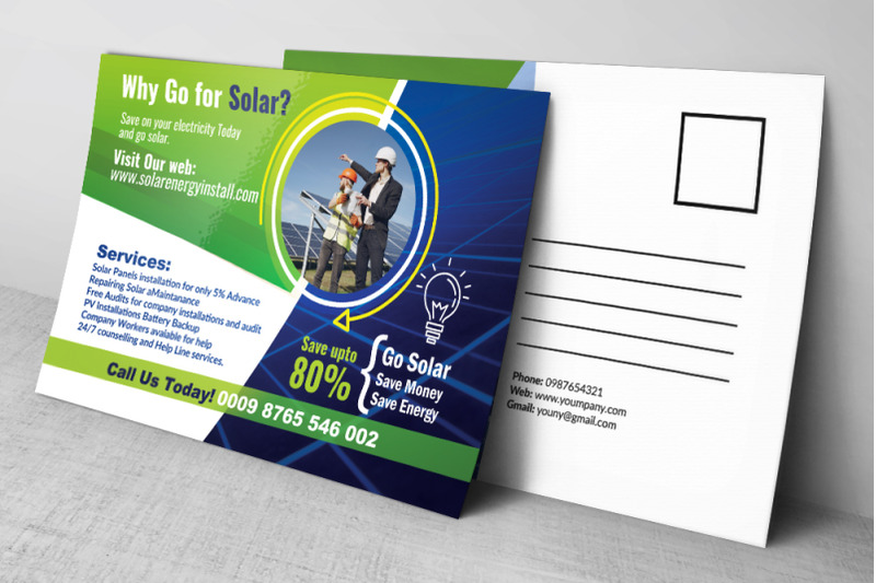 solar-energy-panel-postcard-template