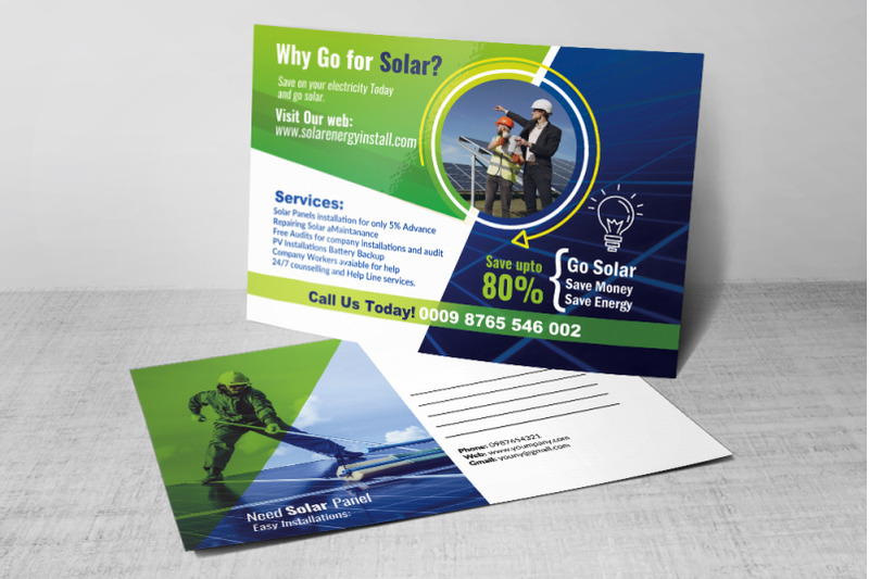 solar-energy-panel-postcard-template